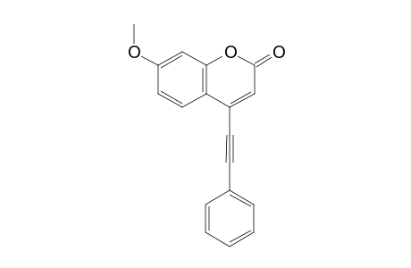 7-methoxy-4-(phenylethynyl)-2H-chromen-2-one