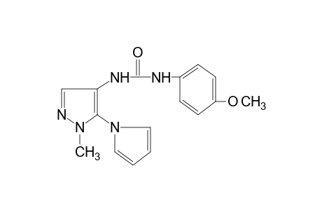 1-(p-methoxyphenyl)-3-[1-methyl-5-(pyrrol-1-yl)pyrazol-4-yl]urea