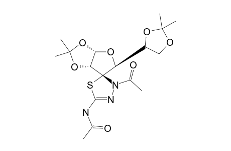 (3'R)-2-ACETAMIDO-4-N-ACETYL-3'-SPIRO-[1',2':5',6'-DI-O-ISOPROPYLIDENE-ALPHA-D-GLUCOFURANOSYL]-1,3,4-THIADIAZOLINE