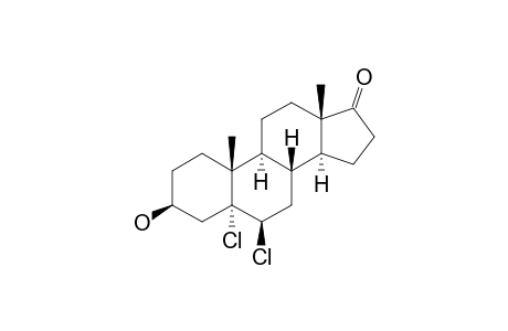 5,6-BETA-DICHLORO-5-ALPHA-ANDROSTAN-3-BETA-OL-17-ONE