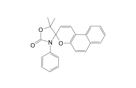Oxazolidin-2-one, 5,5-dimethyl-3-phenyl-4,3'-spiro-(3H-benzo[f]chromene)-