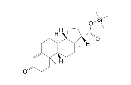 (8S,9S,10R,13S,14S,17S)-10,13-Dimethyl-3-oxo-2,3,6,7,8,9,10,11,12,13,14,15,16,17-tetradecahydro-1H-cyclopenta[A]phenanthrene-17-carboxylic acid, tms