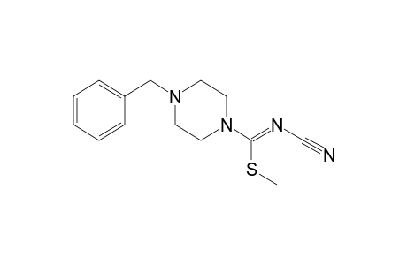 4-BENZYL-N-CYANOTHIO-1-PIPERAZINECARBIMIDIC ACID, METHYL ESTER