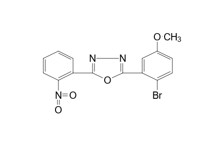 2-(2-bromo-5-methoxyphenyl)-5-(o-nitrophenyl)-1,3,4-oxadiazole