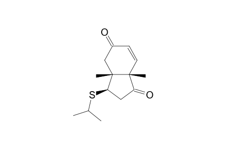 1H-Indene-1,5(4H)-dione, 2,3,3a,7a-tetrahydro-3a,7a-dimethyl-3-[(1-methylethyl)thio]-, [3R-(3.alpha.,3a.alpha.,7a.alpha.)]-