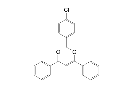 2-Propen-1-one, 3-[(4-chlorophenyl)methoxy]-1,3-diphenyl-