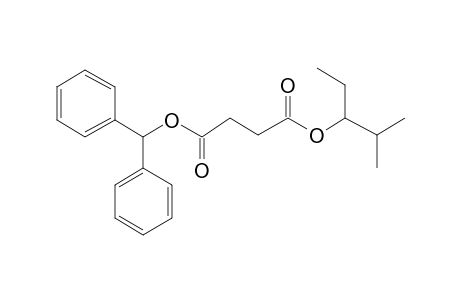 Succinic acid, 2-methylpent-3-yl diphenylmethyl ester