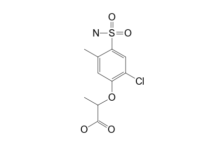 2-[(6-chloro-4-sulfamoyl-m-tolyl)oxy]propionic acid