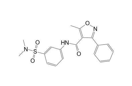 N-{3-[(dimethylamino)sulfonyl]phenyl}-5-methyl-3-phenyl-4-isoxazolecarboxamide