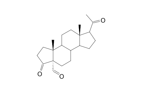 4.alpha.-Formyl-A-nor-pregnane-3,20-dione