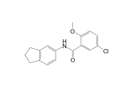 5-chloro-N-(2,3-dihydro-1H-inden-5-yl)-2-methoxybenzamide
