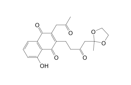 5-HYDROXY-3-[4-(2-METHYL-1,3-DIOXOLAN-1-YL)-3-OXOBUTYL]-2-(2-OXOPROPYL)-[1.4]-NAPHTHOQUINONE