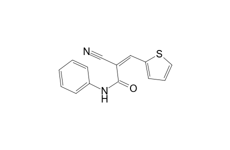 (2Z)-2-cyano-N-phenyl-3-(2-thienyl)-2-propenamide