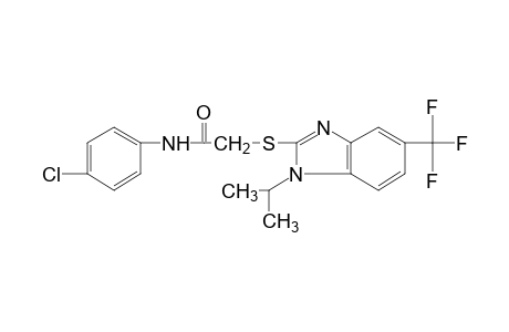 4'-chloro-2-{[1-isopropyl-5-(trifluoromethyl)-2-benzimidazolyl]thio}acetanilide