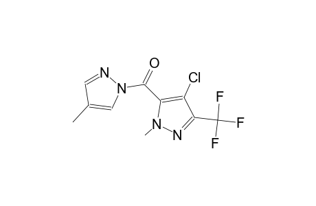 4-chloro-1-methyl-5-[(4-methyl-1H-pyrazol-1-yl)carbonyl]-3-(trifluoromethyl)-1H-pyrazole