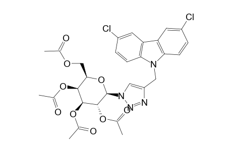 9-[(1-(2,3,4,6-Tetra-o-acetyl-b-D-galactopyranosyl)-1H-1,2,3-triazol-4-yl)methyl]-3,6-dichloro-9H-carbazole