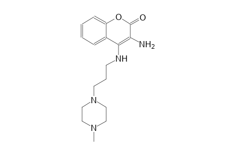 2H-1-benzopyran-2-one, 3-amino-4-[[3-(4-methyl-1-piperazinyl)propyl]amino]-