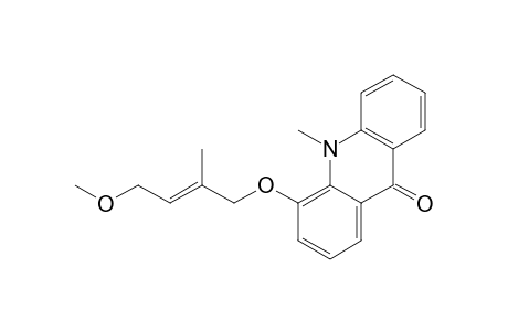 4-(4'-METHOXY-2'-METHYL-2'-BUTENYLOXY)-10-METHYLACRIDIN-9(10H)-ONE