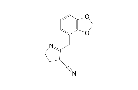 2-(2',3'-Methylenedioxybenzyl)-3-cyano-1-pyrroline