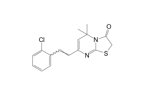 7-(o-chlorostyryl)-5,5-dimethyl-5H-thiazolo[3,2-a]pyrimidin-3(2H)-one