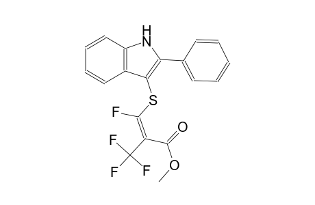 3-Fluoro-3-(2-phenyl-1H-indol-3-ylsulfanyl)-2-trifluoromethyl-acrylic acid methyl ester