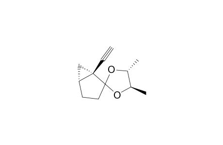 [4'R,5R*(1S-cis)]-1-Ethynyl-4',5',Dimethylspiro[bicyclo[3.1.0]hexane-2,2'-[1,3]dioxolane]