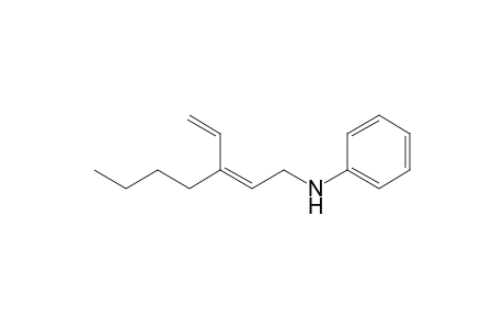 N-[(Z)-3-ethenylhept-2-enyl]aniline