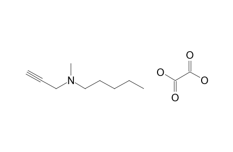 N-methyl-N-prop-2-ynyl-pentan-1-amine; oxalic acid