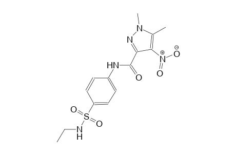N-{4-[(ethylamino)sulfonyl]phenyl}-1,5-dimethyl-4-nitro-1H-pyrazole-3-carboxamide