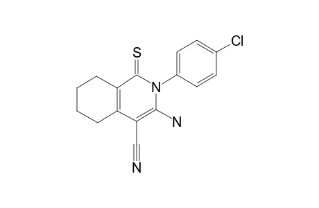 3-Amino-2-(4-chlorophenyl)-1-thioxo-1,2,5,6,7,8-hexahydro-4-isoquinolinecarbonitrile