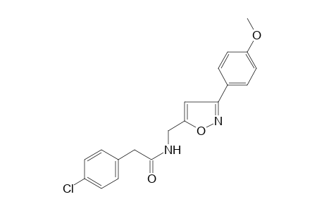 benzeneacetamide, 4-chloro-N-[[3-(4-methoxyphenyl)-5-isoxazolyl]methyl]-