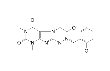 2-Hydroxybenzaldehyde [7-(2-hydroxyethyl)-1,3-dimethyl-2,6-dioxo-2,3,6,7-tetrahydro-1H-purin-8-yl]hydrazone