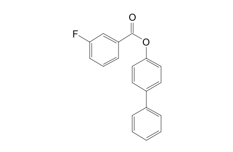 3-Fluorobenzoic acid, 4-biphenyl ester