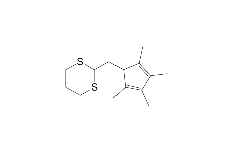 2-[(2,3,4,5-Tetramethyl-1-cyclopenta-2,4-dienyl)methyl]-1,3-dithiane