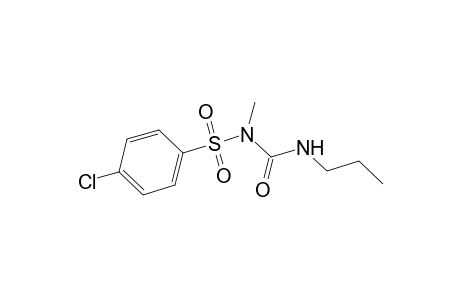 Benzenesulfonamide, 4-chloro-N-methyl-N-[(propylamino)carbonyl]-