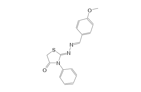 4-methoxybenzaldehyde [(2Z)-4-oxo-3-phenyl-1,3-thiazolidin-2-ylidene]hydrazone