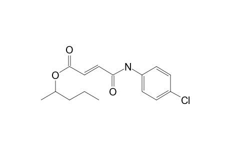 Fumaric acid, monoamide, N-(4-chlorophenyl)-, 2-pentyl ester