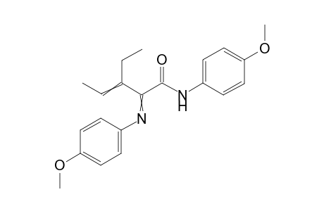 3-ethyl-2-[(p-methoxyphenyl)imino]-3-pentenecarbox-p-anisidide