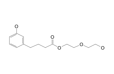 4-(3-Hydroxyphenyl)butanoic acid, 2-(2-hydroxyethoxy)ethyl ester