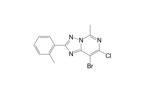 8-Bromo-7-chloro-5-methyl-2-(o-tolyl)[1,2,4]triazolo[1,5-c]pyrimidine