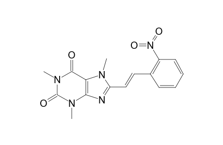 Purin-2,6-dione, 1,3,9-trimethyl-8-[2-nitrophenethenyl]-