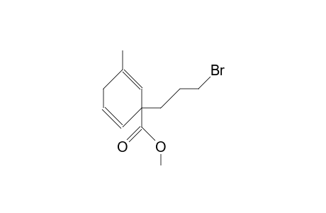 1-(3-Bromo-propyl)-3-methyl-cyclohexa-2,5-diene-1-carboxylic acid, methyl ester
