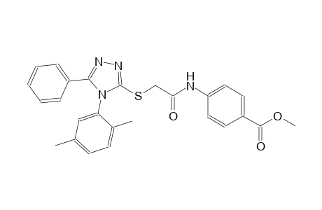 benzoic acid, 4-[[[[4-(2,5-dimethylphenyl)-5-phenyl-4H-1,2,4-triazol-3-yl]thio]acetyl]amino]-, methyl ester