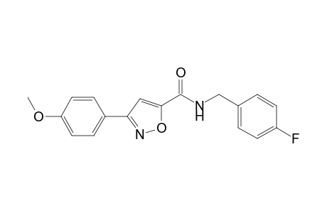 5-isoxazolecarboxamide, N-[(4-fluorophenyl)methyl]-3-(4-methoxyphenyl)-