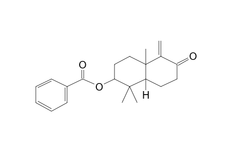 Benzoic acid, 5-methylene-1,1,4a-trimethyldecalin-6-on-2-yl ester (8a.beta.)