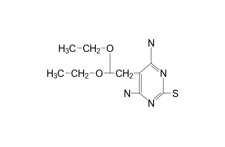 4,6-DIAMINO-2-MERCAPTO-5-PYRIMIDINEACETADELHYDE, DIETHYL ACETAL