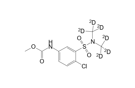 2-Chloro-5-(methoxycarbonyl)amino-N,N-(hexadeuterio)dimethylbenzene sulfonamide