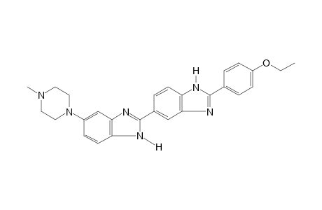 2'-(p-ethoxyphenyl)-5-(4-methyl-1-piperazinyl)-2,5'-bibenzimidazole