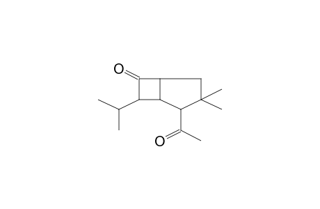 Bicyclo[3.2.0]heptan-6-one, 2-acetyl-3,3-dimethyl-7-(1-methylethyl)-