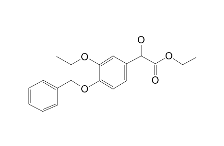 Phenylacetic acid, 4-benzyloxy-3-ethoxy-.beta.-hydroxy-, ethyl(ester)